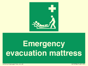Emergency evacuation mattress